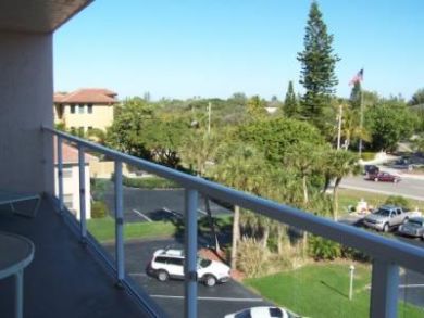 Balcony with table set